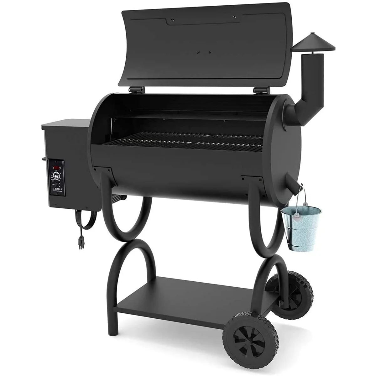 560 sq. in. Wood Pellet Grill & Smoker, 8 in 1 BBQ Grill N373