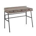42" Gray Wash 3 Drawer Desk P145
