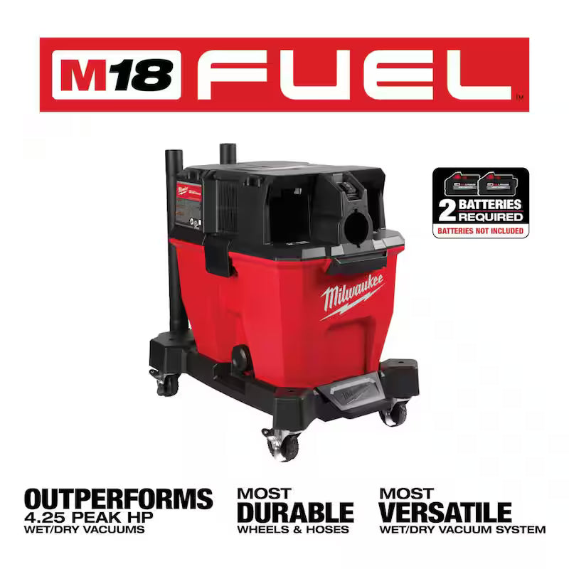 9 Gal. Cordless Wet/Dry Shop Vacuum with Right Angle Tool and Bag U4532