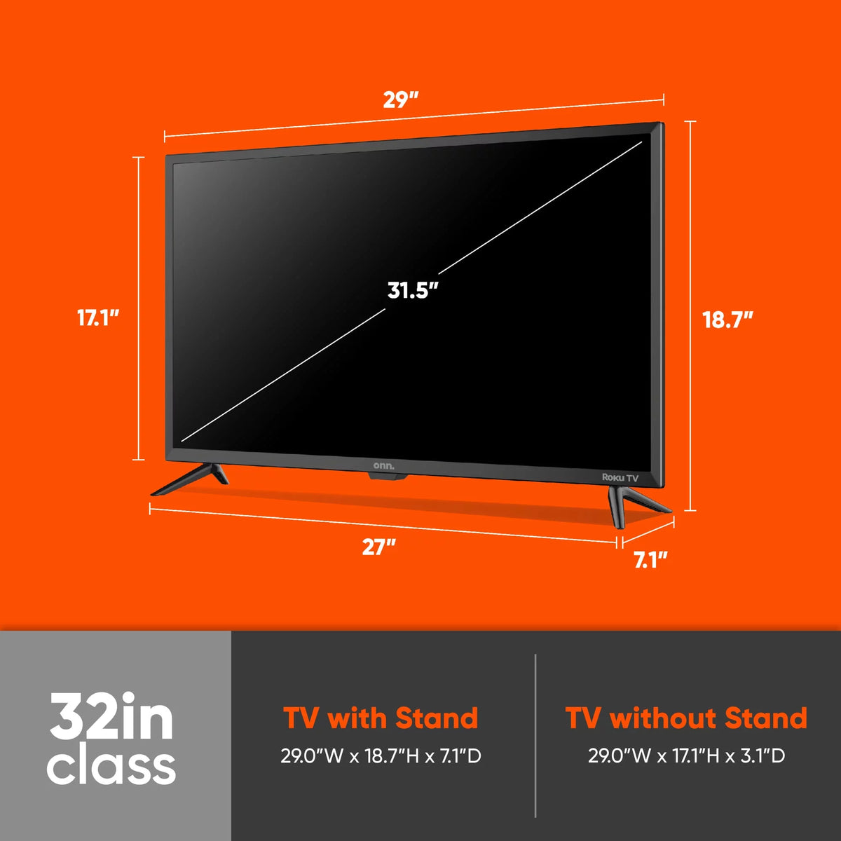 32" Class HD LED Roku Smart Television E720
