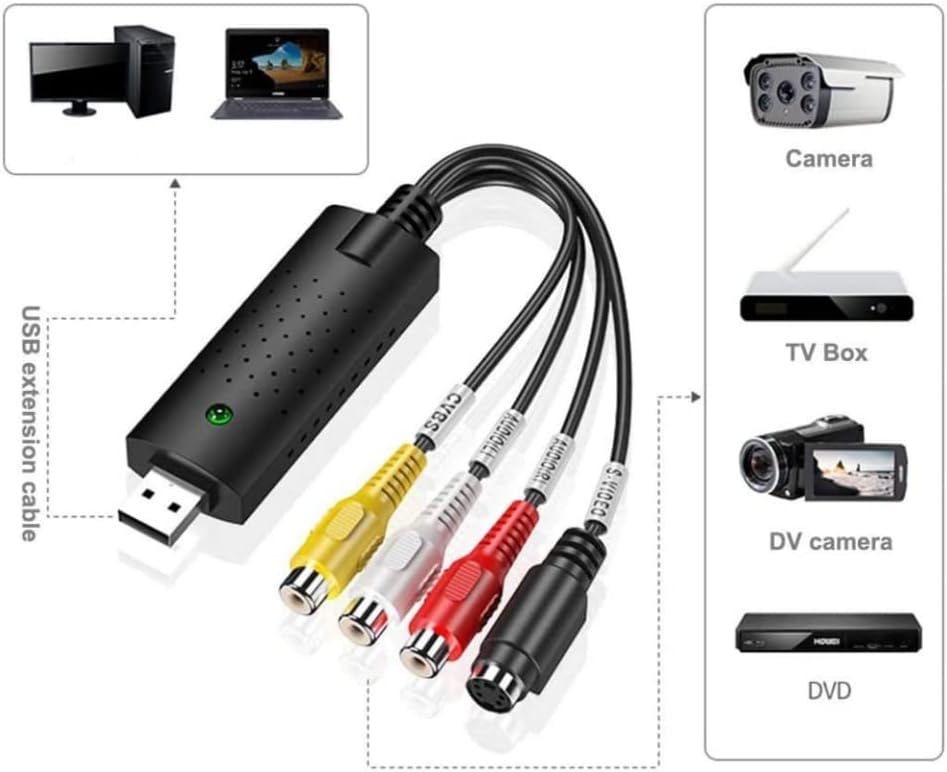 USB 2.0 Video Audio Grabber Converter V447