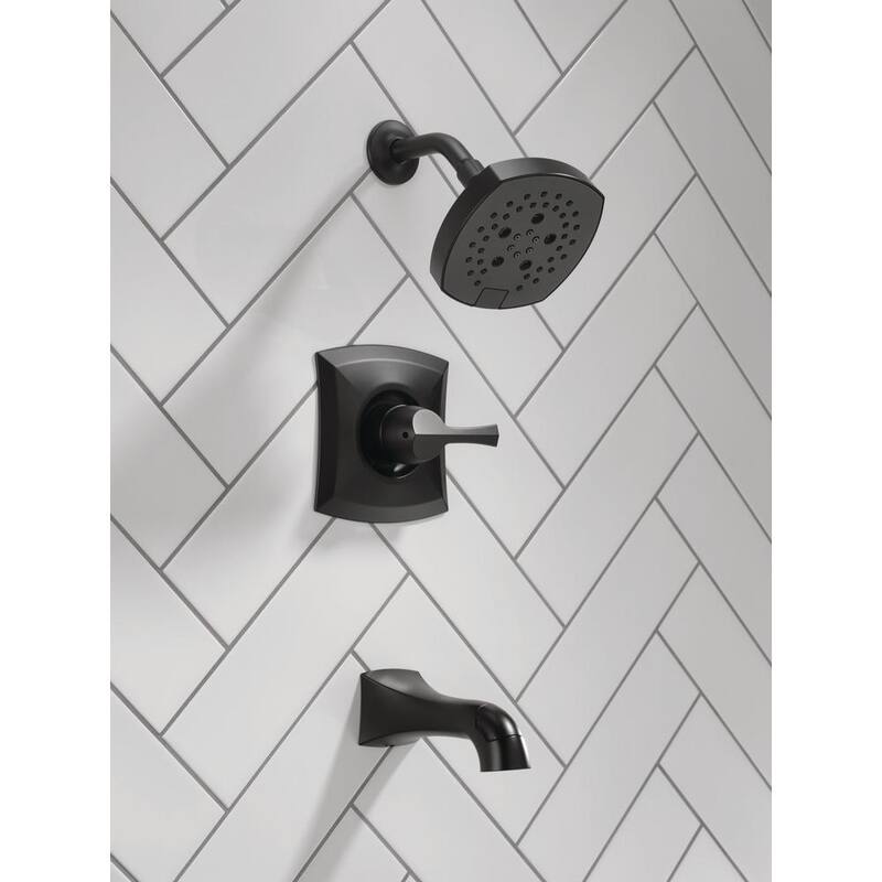 Single-Handle 5-Spray Tub and Shower Faucet Matte Black N689
