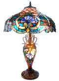 3 Light Victorian Double Lit Table Lamp H12833