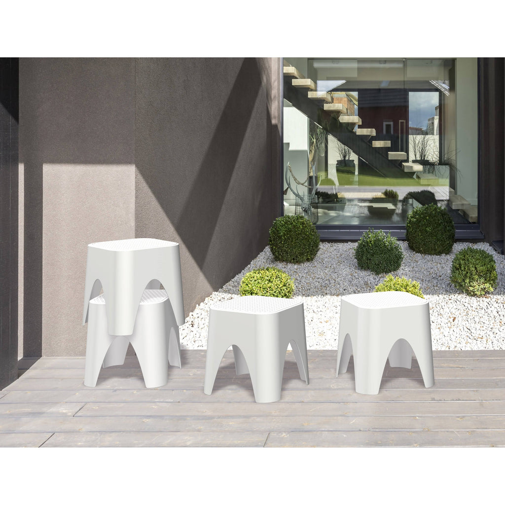 Green Stackable Rattan Top Side Table L798