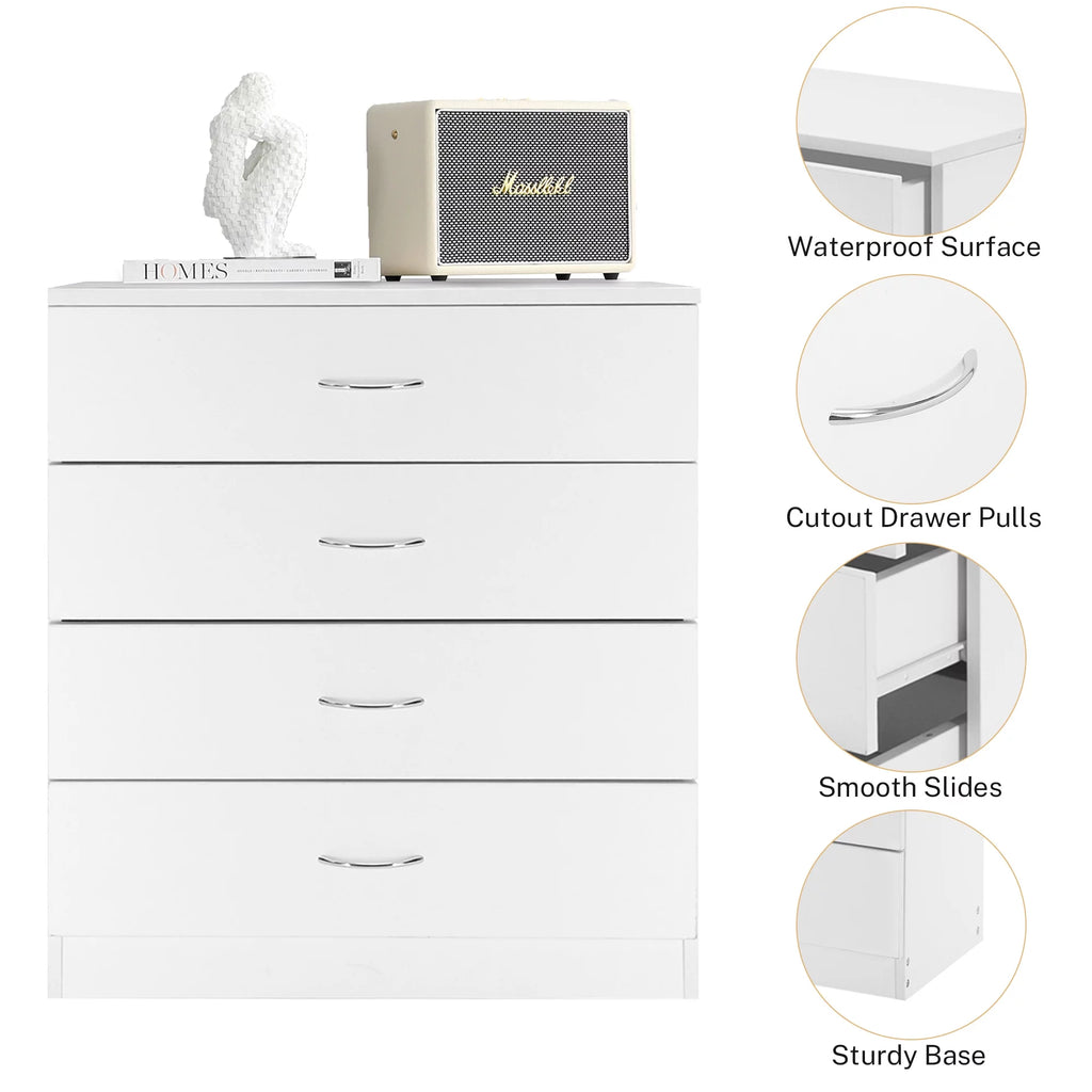 Black 4 Drawer Dresser E111084
