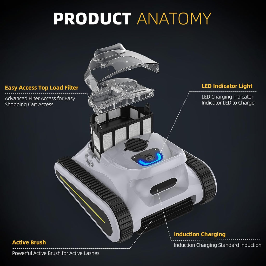 Grey Robotic Pool Cleaner B76377