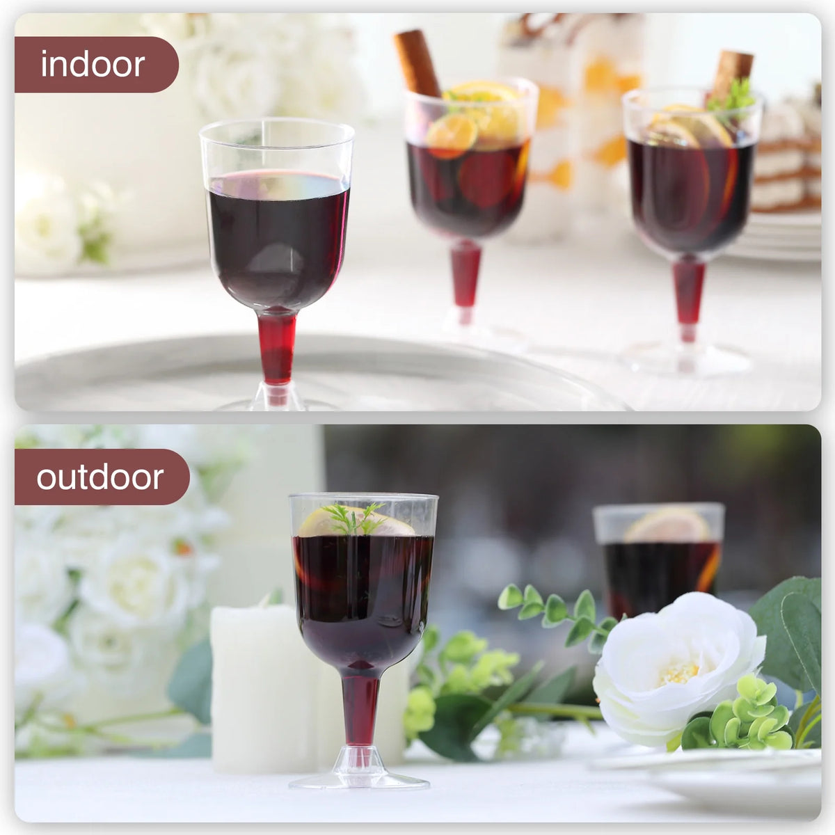 Plastic Wine Champagne Flutes E7053