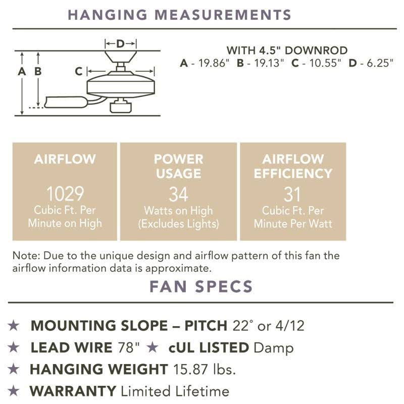 15x22 Ceiling Fan with Light O9413