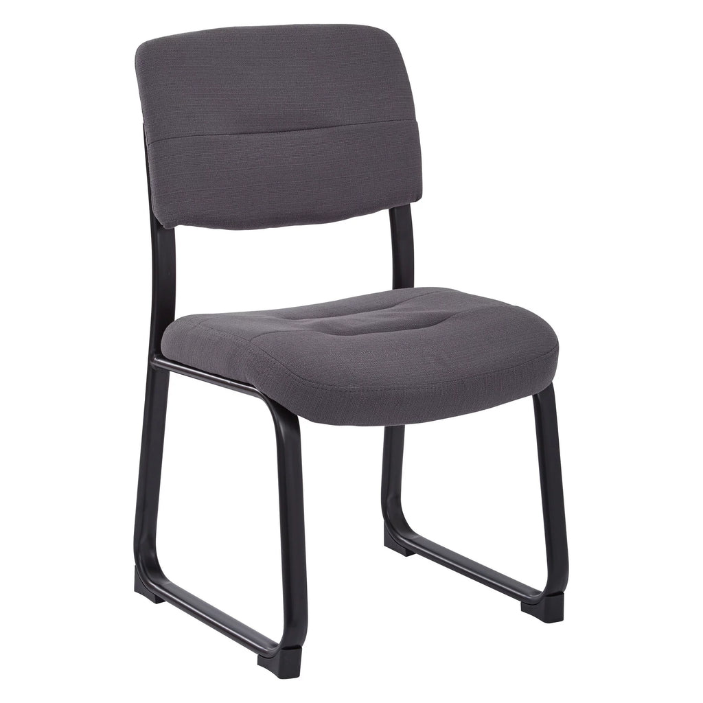 Faux Leather Visitor Chair with Sled Base L20543
