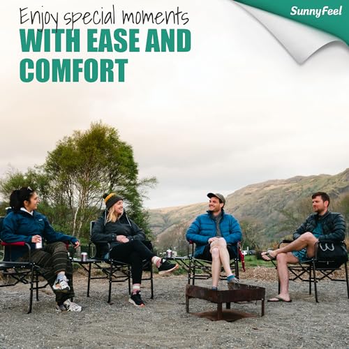 Oversized Portable Folding Camping Chair with Side Table Z59688