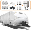 Waterproof Windproof Anti-UV Travel Trailer Cover for 18'-20' RV F12250
