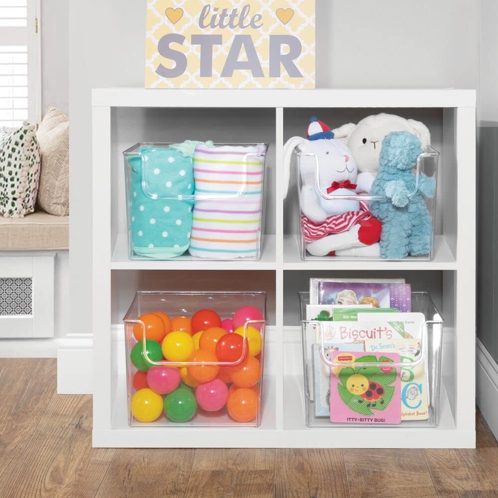 Clear Plastic Storage Organizer Bin 8 Pack Y53949