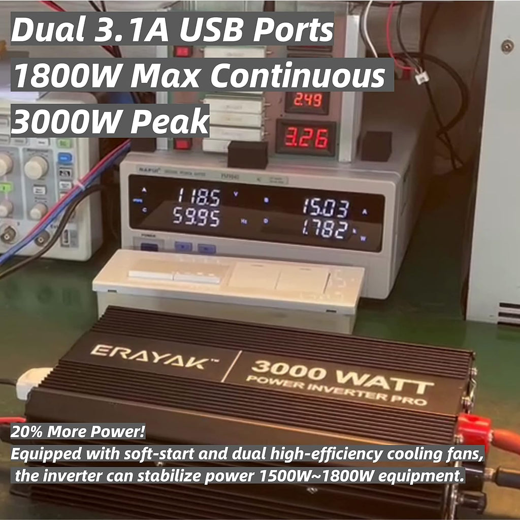 1500W Power Inverter 12v to 110v Modified Sine Wave M4708