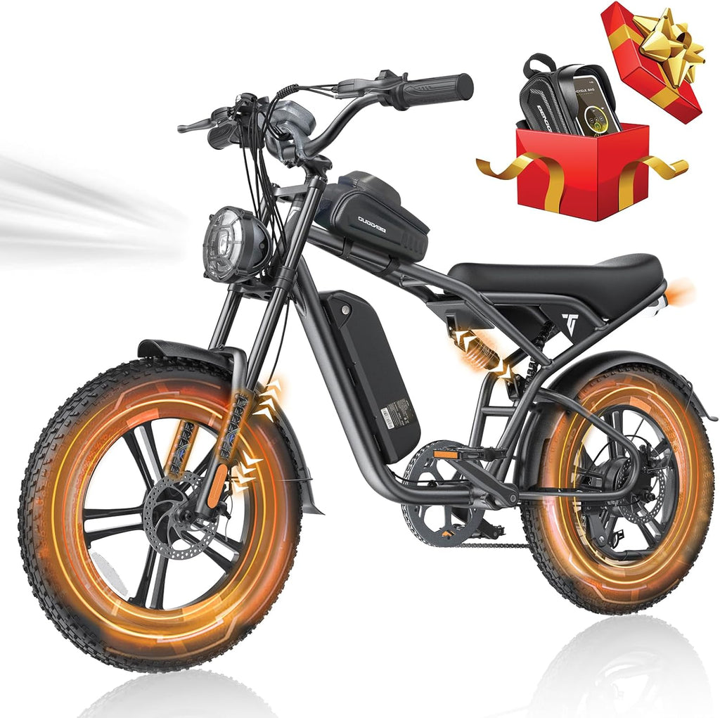 20" Fat Tire 48V 15.6AH Removable Battery Electric Bike U2128