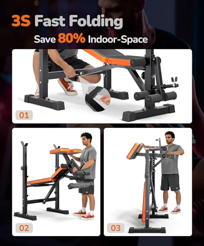 6 in 1 Adjustable Weight Bench Set R170