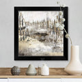 Black Framed Print Wood Square Rectangle 1 Piece 16 x 16 Includes Hardware H894