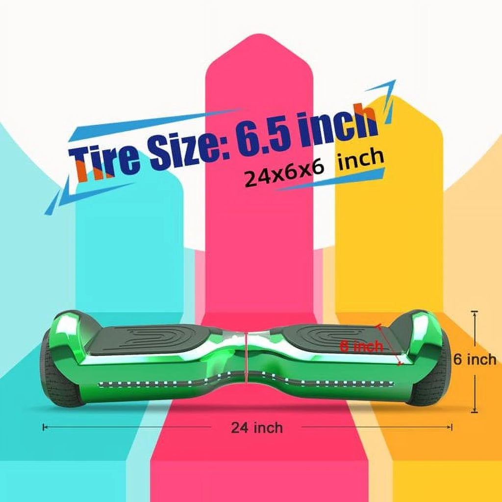 Chrome Purple Self Balancing Hoverboard with LED Light I963251