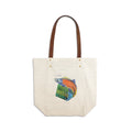 Canvas Deluxe Tote Bag with Faux Leather Handles H62660