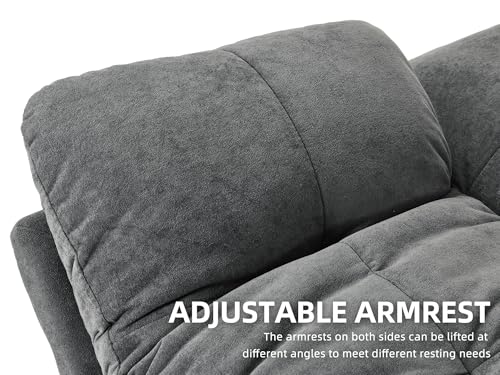 Grey Convertible Futon Sofa Bed A934709