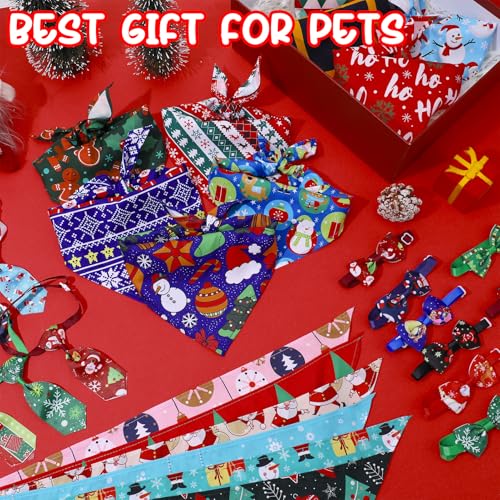 60 Pieces Christmas Dog Bandanas Y33343