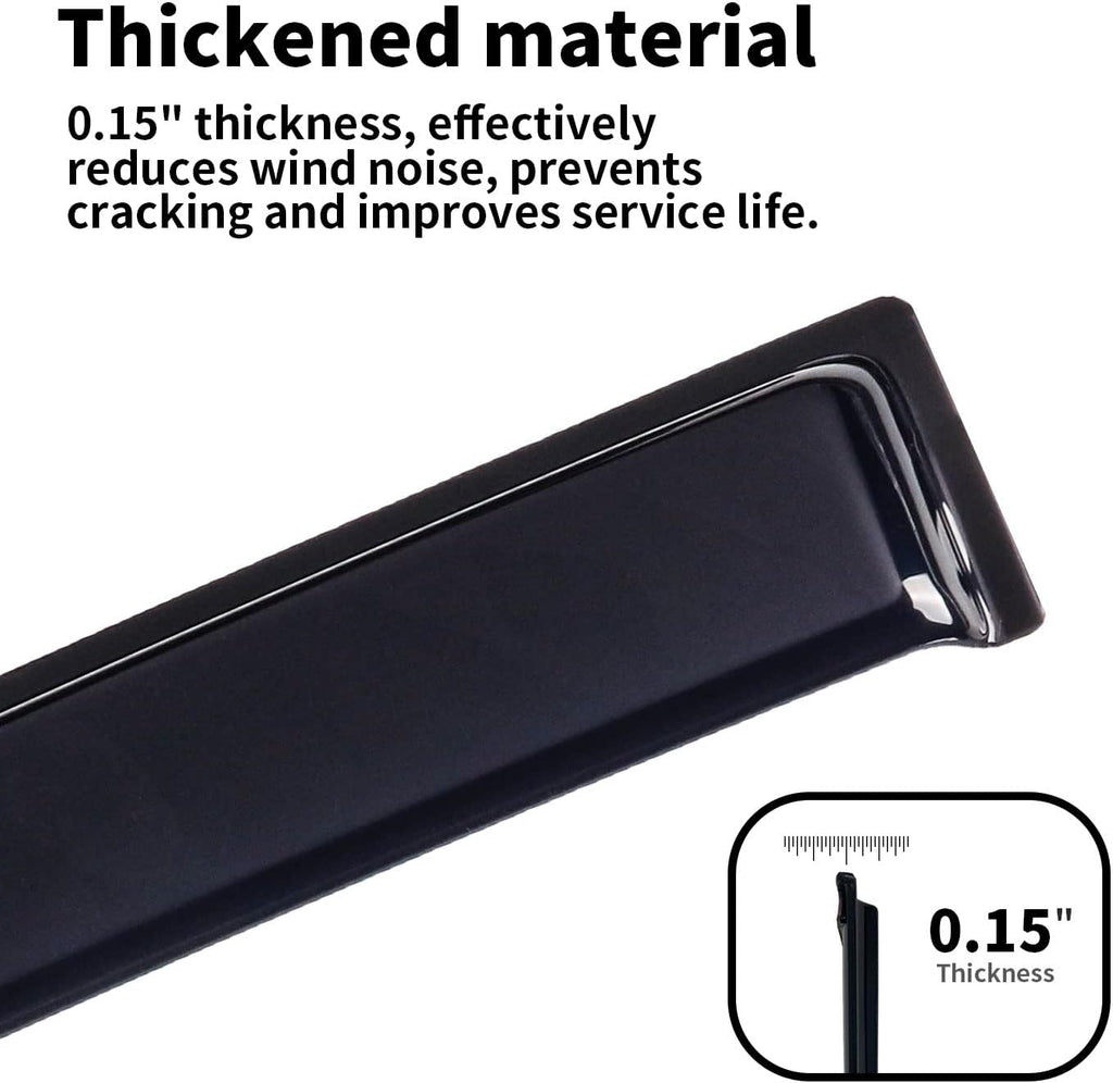 Dark Smoke 4-Piece Side Window Deflectors H815439