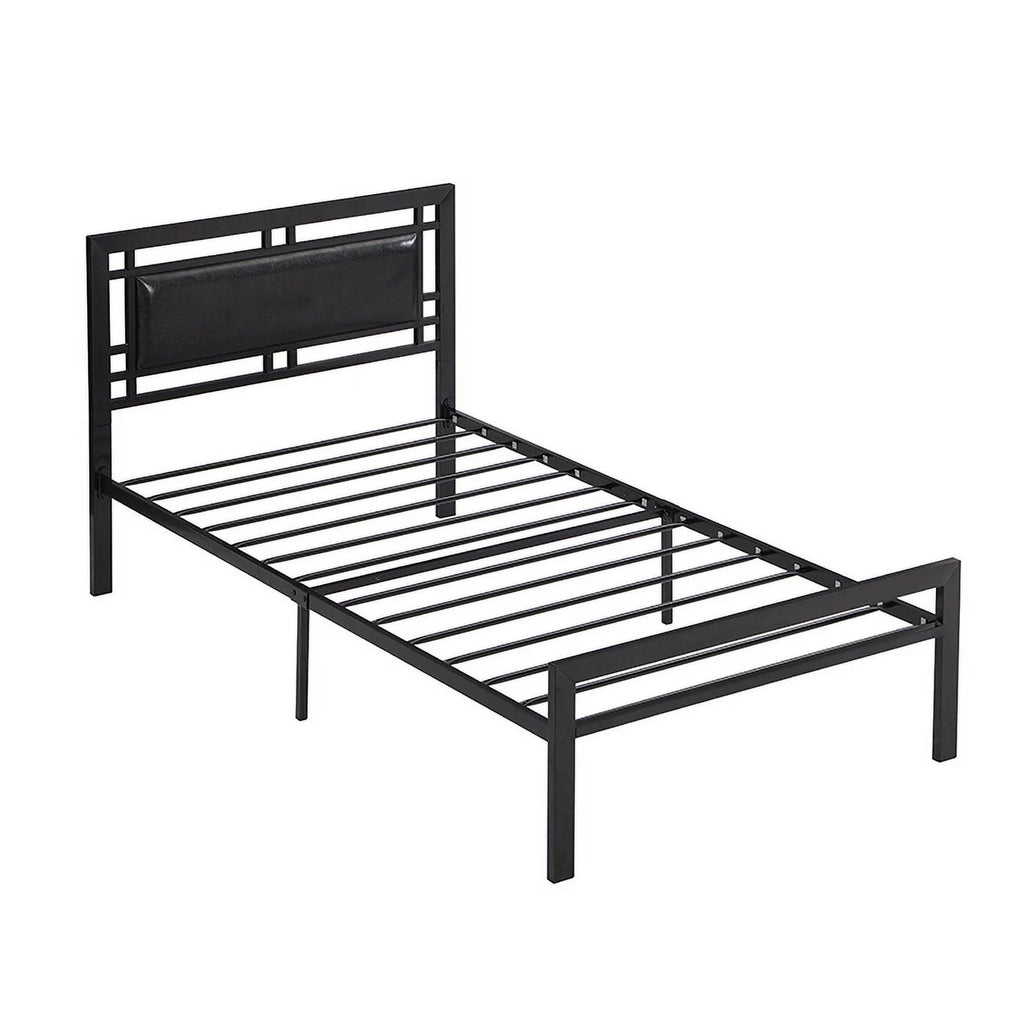 Twin Size Black Metal Bed Frame C476509