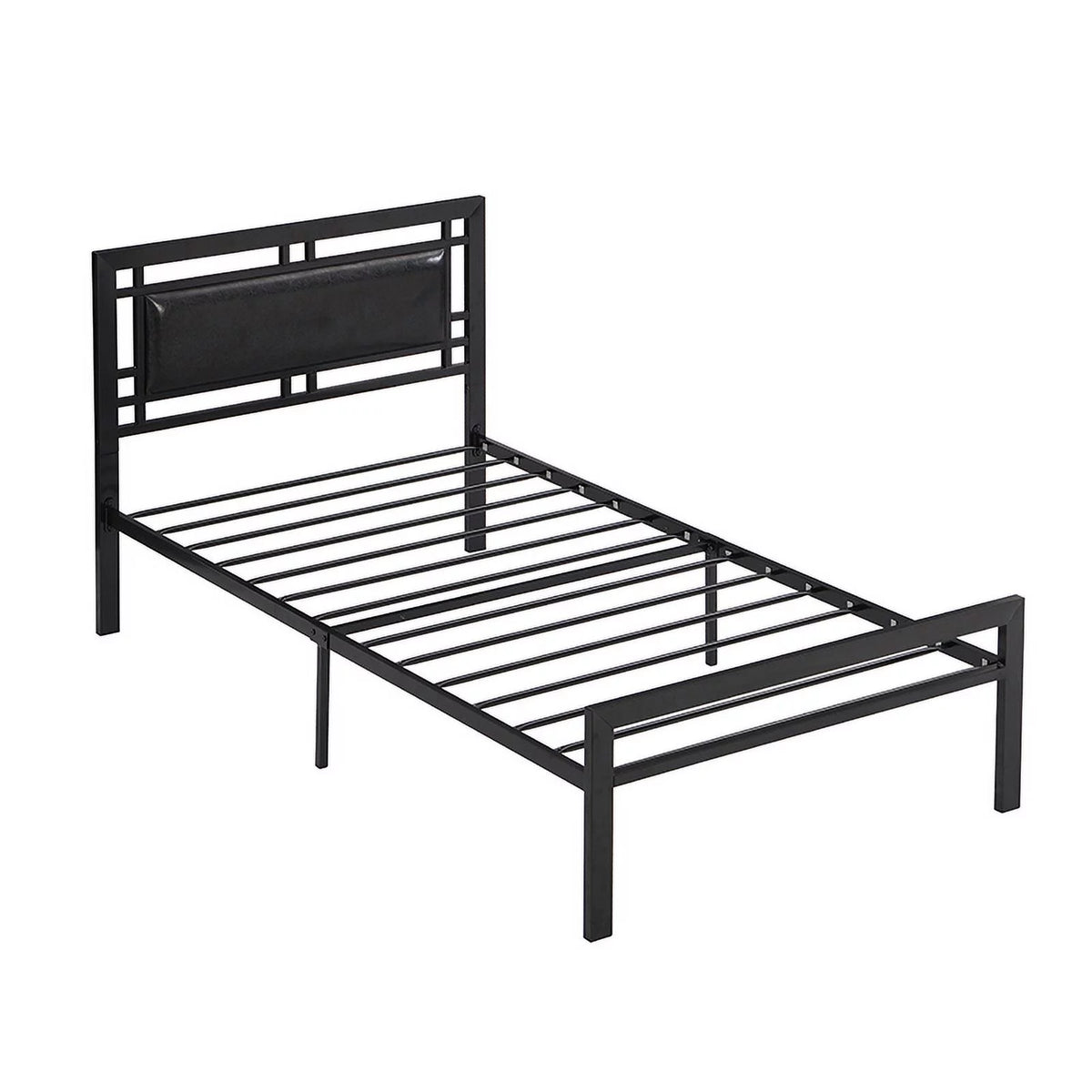 Twin Size Black Metal Bed Frame C476509