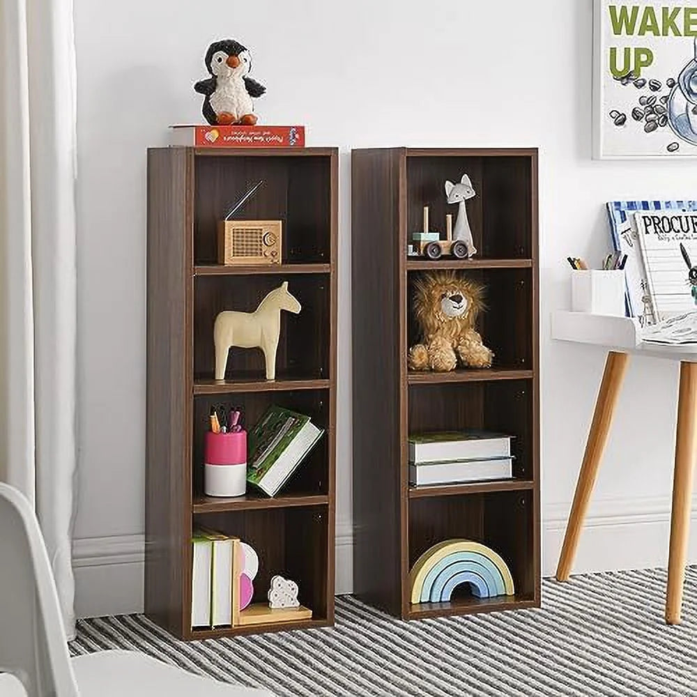 8-Tier 70.9 Inch Tall Narrow Bookshelf with Adjustable Shelves I4360