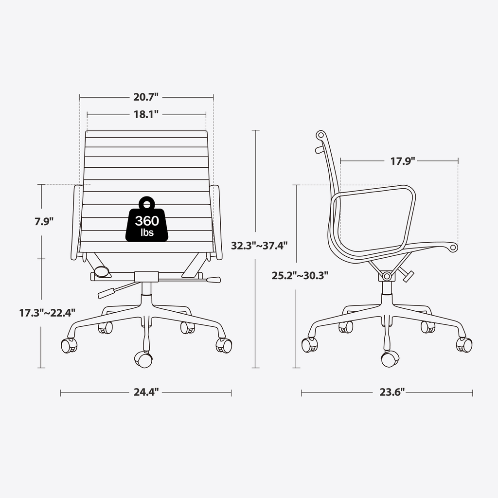 White Ergonomic Leather Office Chair F78197