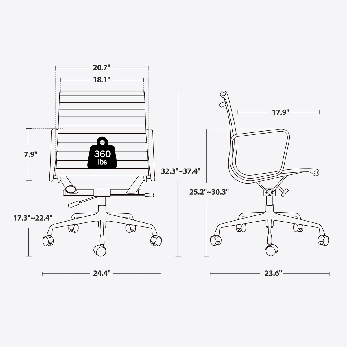 White Ergonomic Leather Office Chair F78197