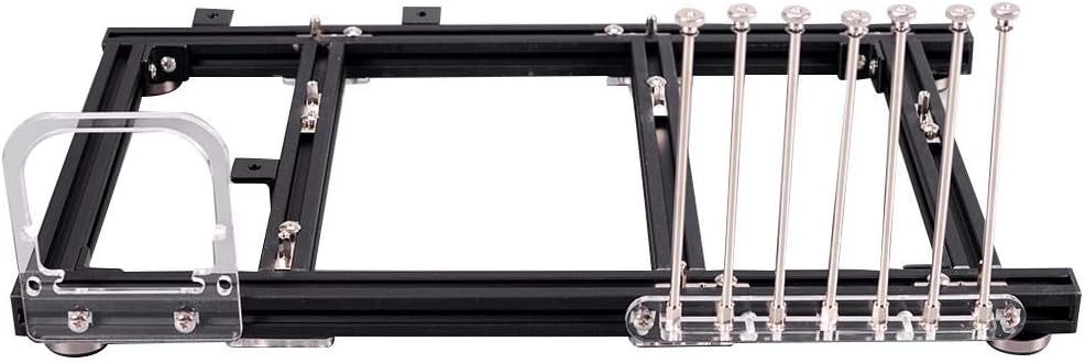 Black Aluminum Alloy ATX Open Air PC Test Bench Case A68429