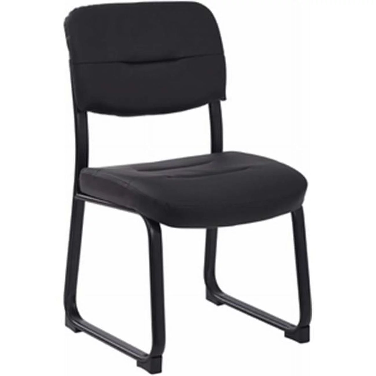 Faux Leather Visitor Chair with Sled Base L20543