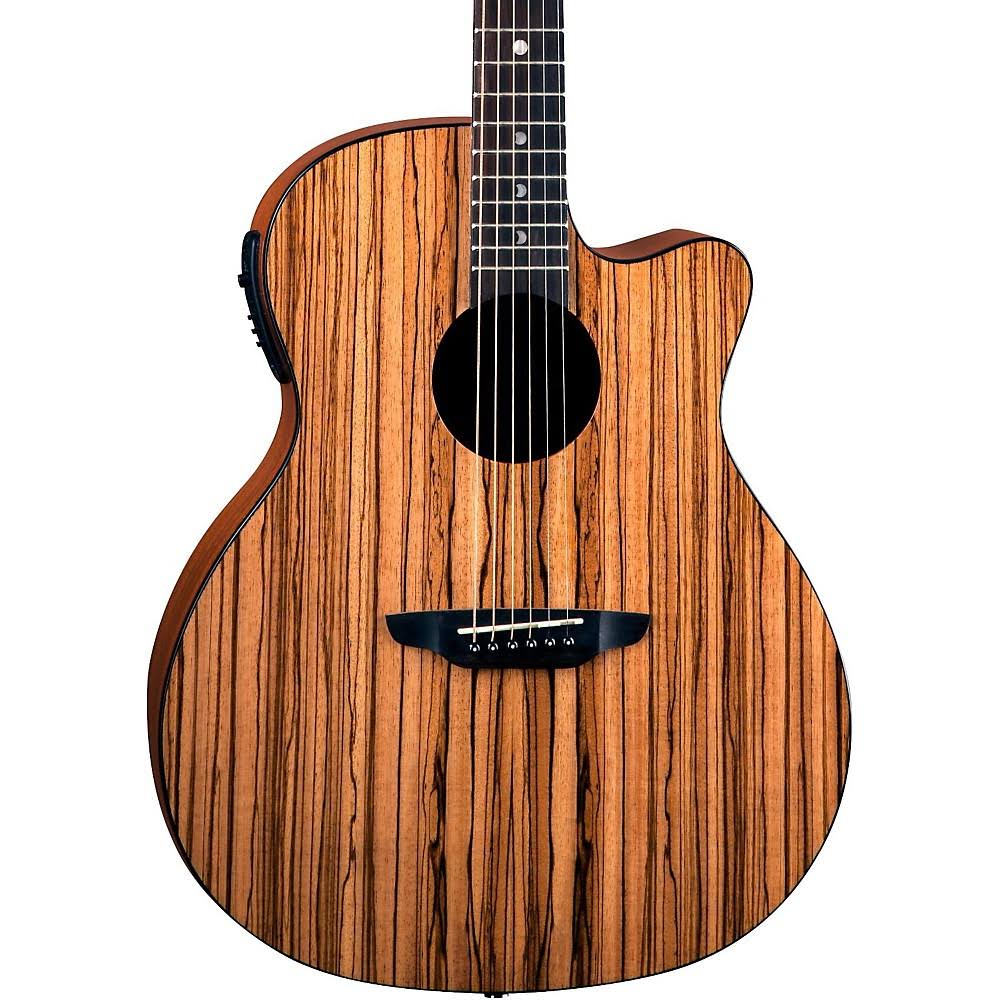 Zebra Grand Concert Acoustic-Electric Guitar O9588