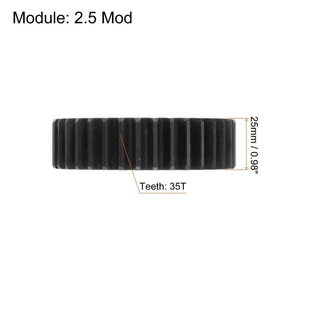 Straight Spur Gear 35T 2.5 Module 45# Steel A4665
