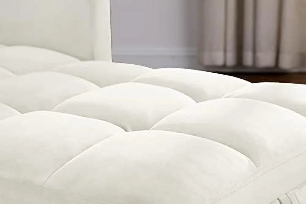 Convertible Chair Sleeper Velvet Adjustable Single Sofa Bed with Lumbar R844806
