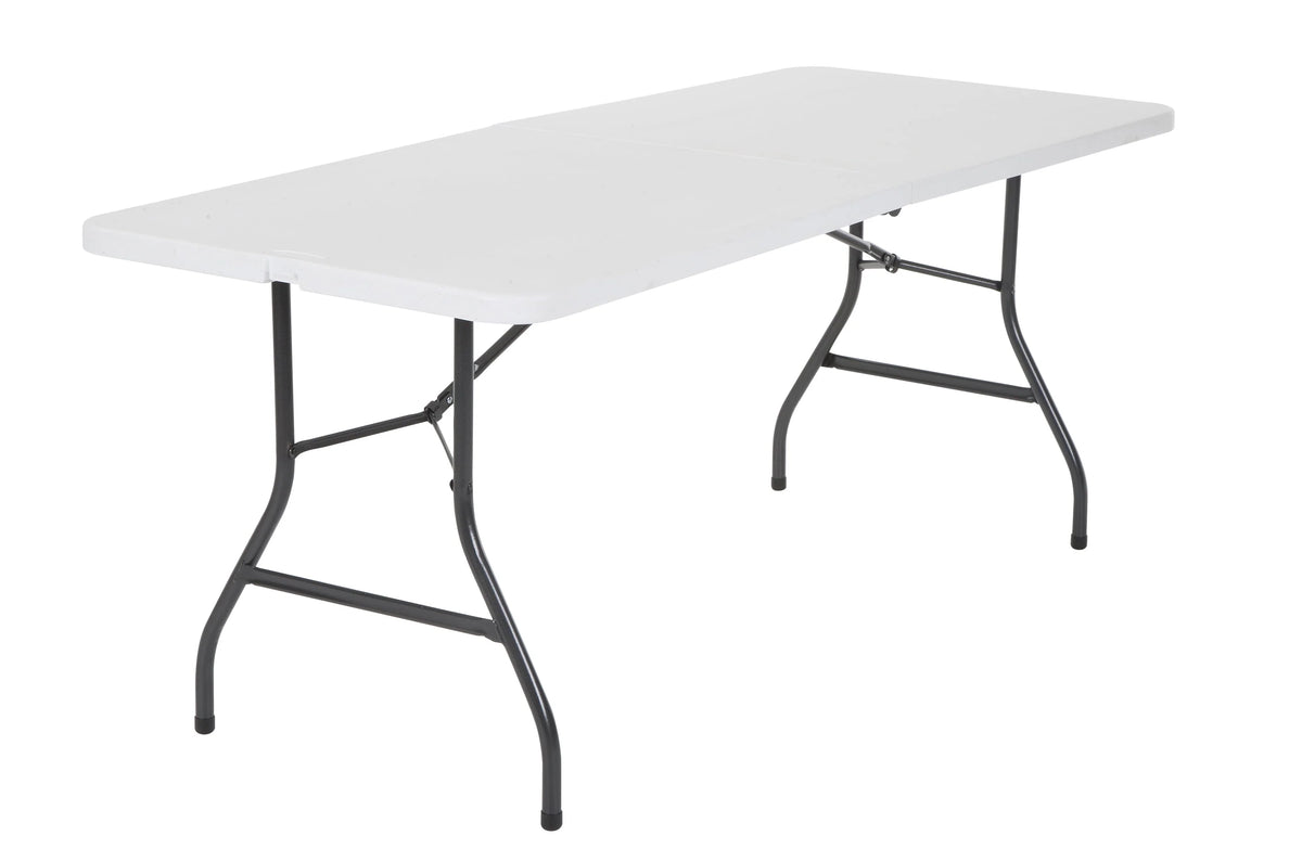6 Foot Folding Table White Speckle G73487