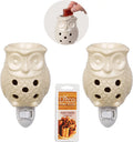 Electric Mini Owl Candle Warmers, 2 Wax & Tart Warmer R1718