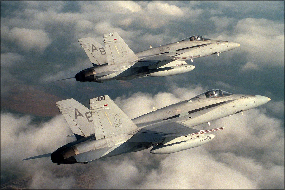 24"x36" Gallery Poster, FA-18C Hornet N836493