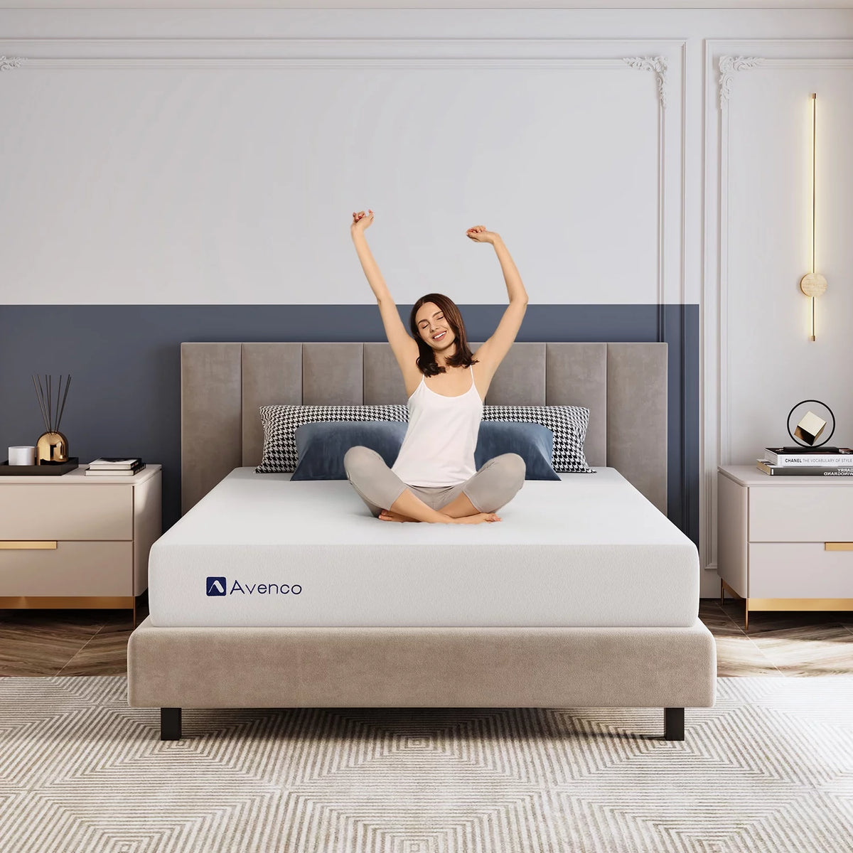 Twin Size Cooling Gel Memory Foam Mattress O1306