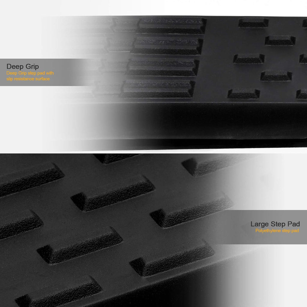 5 Oval Side Step Nerf Bars Matte Black M51905