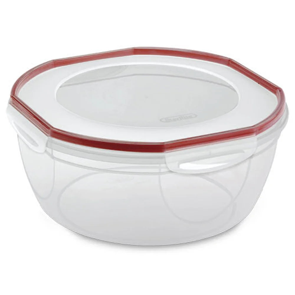 8.10 Quart Plastic Food Storage Bowl Container, 2 Pack T86374