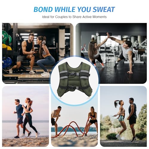 Weighted Vest with Reflective Stripe V709541