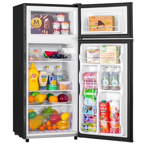 4.5 Cu.ft Mini Fridge with Freezer, 2 Doors, Adjustable Shelves R970