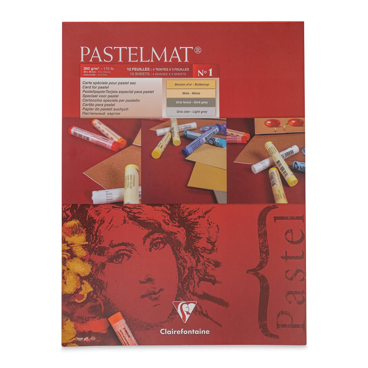 30x40cm 12 Sheets 360gsm Pastelmat Pad S563348