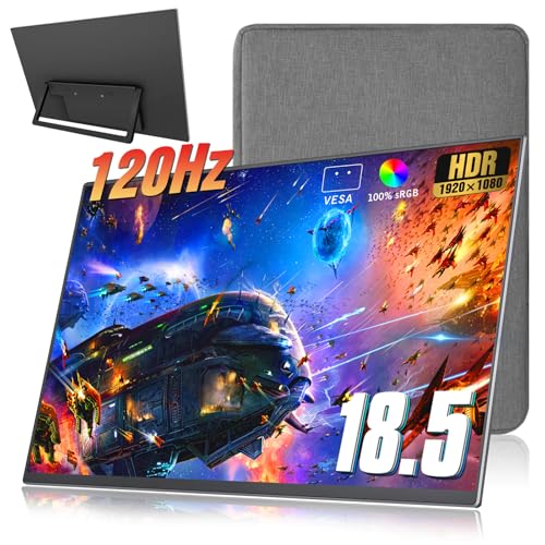 18.5 inch 120Hz 1080P FHD HDR USB HDMI Portable Monitor with Sleeve L4243
