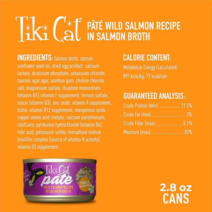 Wild Salmon Pate Cat Food N720