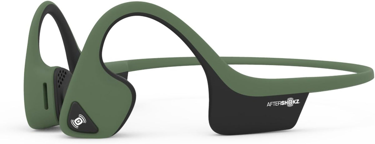 Slate Grey Bone Conduction Wireless Bluetooth Headphones with Reflective Strips V957