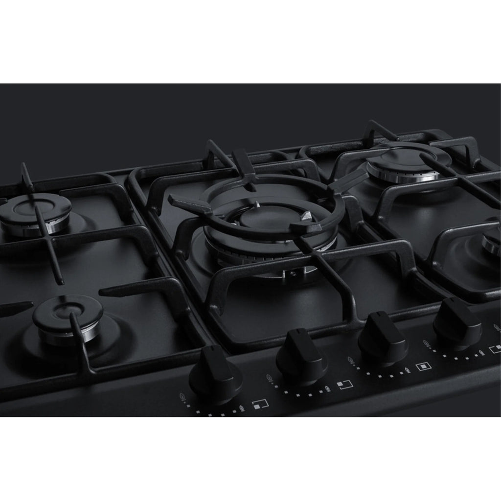 Black 5-Burner Gas Cooktop with Sealed Burners K73299
