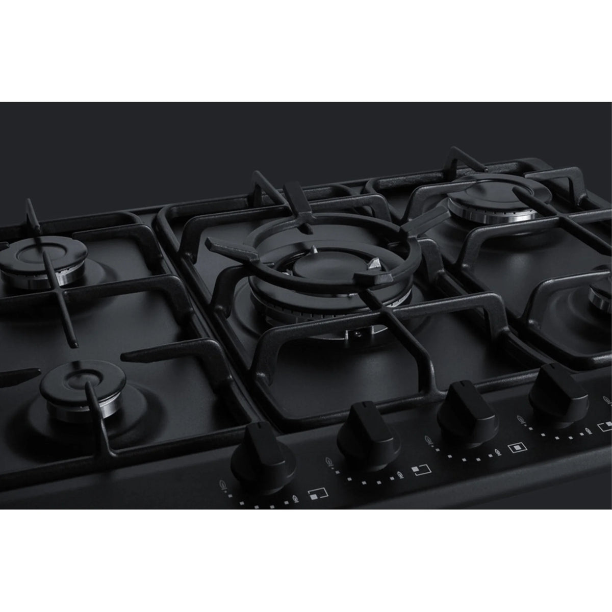 Black 5-Burner Gas Cooktop with Sealed Burners K73299