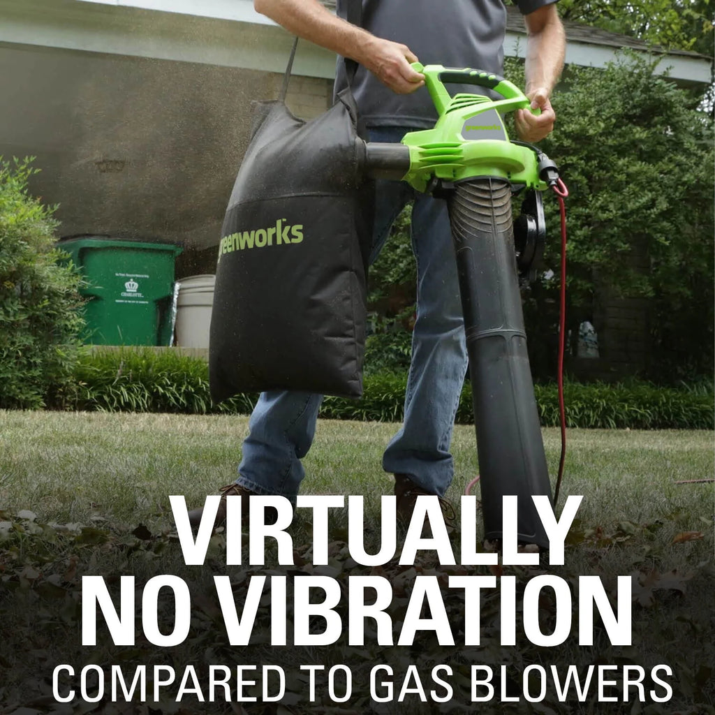 12 Amp 375 CFM Corded Electric Leaf Blower/Mulcher/Vacuum N93348
